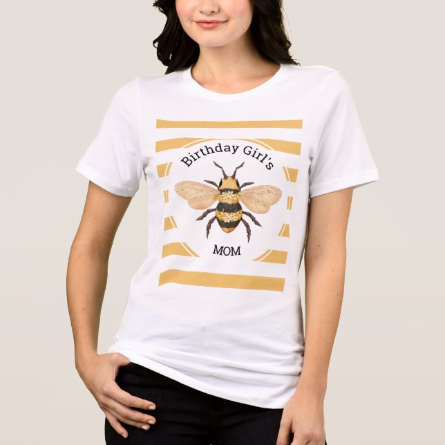 Befödelsedagsflicka Mamma Fest T Shirt (Framsida)