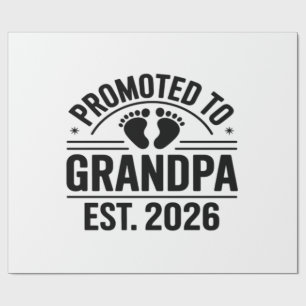 Befodrad till farfar, Est. 2026, Rolig ny farfar Presentpapper