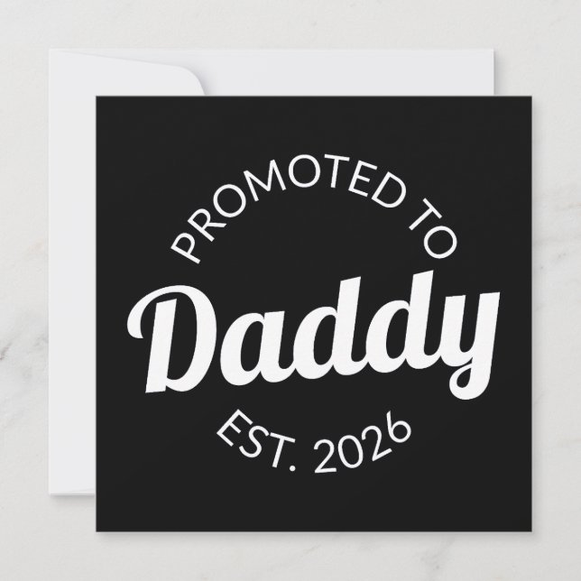 Befodrad till pappa Est. 2026 I Kort (Framsida)