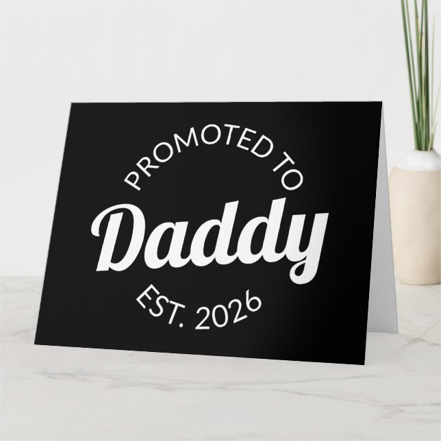Befodrad till pappa Est. 2026 I Kort (Framsida)