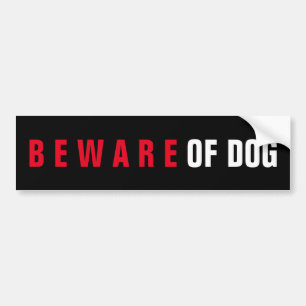 BEFOGENHET FÖR HUND GLOSSY STICKER BILDEKAL