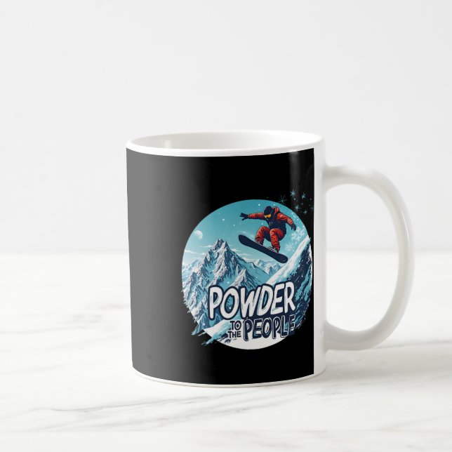 Befogenhet för människor - Snöombordstigning Tee 2 Kaffemugg (Höger)