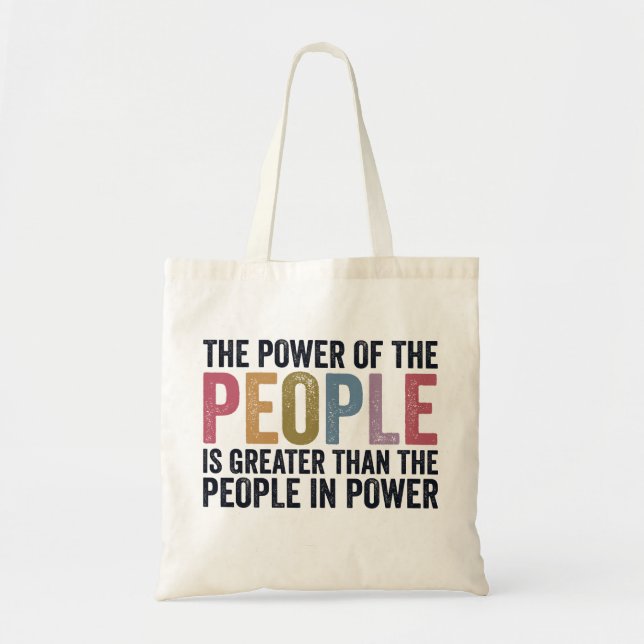 Befogenhet för People Tote Bag Tygkasse (Framsidan)