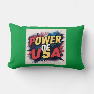 Befogenhet för USA Pillow - djärv patriotisk desig Lumbarkudde