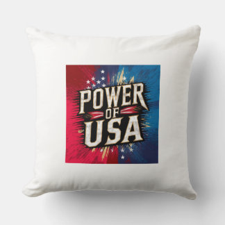 Befogenhet för USA Pillow - Patriotic American Fla Kudde
