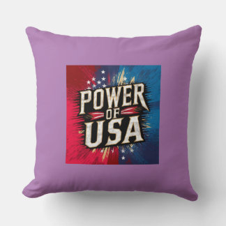 Befogenhet för USA Pillow - Patriotic American Fla Kudde