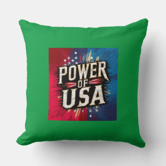 Befogenhet för USA Pillow - Patriotic American Fla Kudde