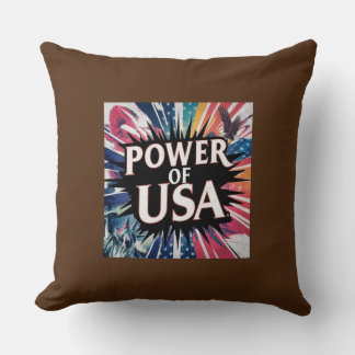Befogenhet för USA Pillow - Patriotic American Fla Kudde