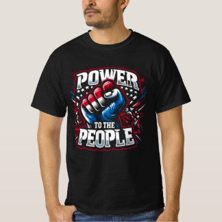 Befogenhet till People Fist Teckning T Shirt
