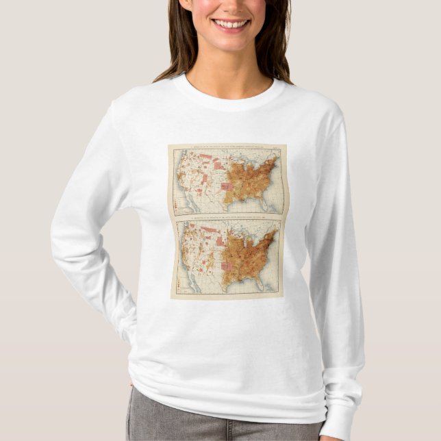 Befolkning 5 1870, 1880 t-shirt (Framsida)