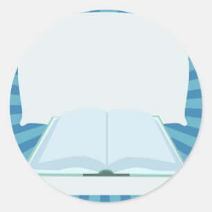 Befordra din Bok Lägg till rubrik här Runt Klistermärke