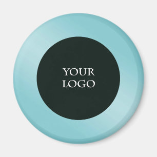 Befordra din egen Logotyp, blå metall Magnet