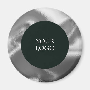 Befordra din egen Logotyp för företag, Silver Magnet