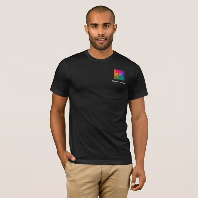 Befordra din Logotyp här hos medarbetare T Shirt (Hel framsida)