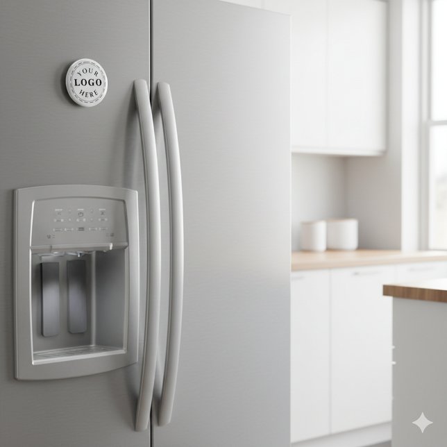 Befordra ditt varumärke - Logotyp av Anpassningsba Magnet (Promote Your Brand – Custom Logo Round Magnet)