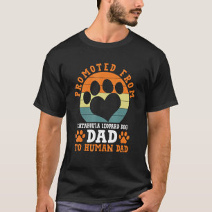 Befordrad från Catahoula Leopard Dog Dad Rolig Cat T Shirt