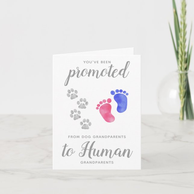 Befordrad från Hund Grandparent-Gravid Meddelande (Framsida)