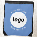 Befordrad Logotyp - Befordra affärsblå Gympapåse<br><div class="desc">Lägg till din egen logotyp och ditt eget textval till den här designen. Ta bort den övre eller nedre texten om du vill. Minimalistisk och professionell. Underbar för en marknadsföringsprodukt för dina kunder och kunder. Logotypen kommer att beskäras till en vit cirkel. För andra versioner,  se samlingen.</div>