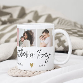 Befordrad som Grandpa Fars dag 5 Photo Collage Kaffemugg