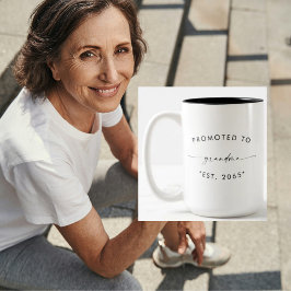 Befordrad till anmälan om farmors Gravid Två-Tonad Mugg