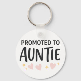 Befordrad till Auntie Cute Notification Nyckelring