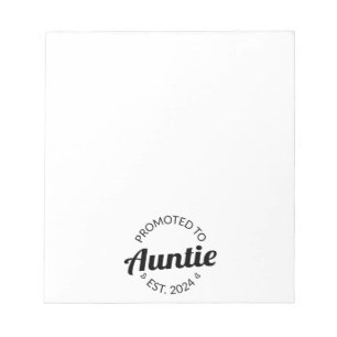 Befordrad till Auntie Est. 2024 Anteckningsblock