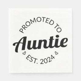 Befordrad till Auntie Est. 2024 Pappersservett