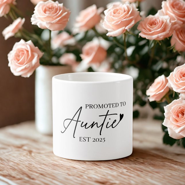 Befordrad till Auntie EST 2025 | Första tidsperiod Espressomugg (Skapare uppladdad)