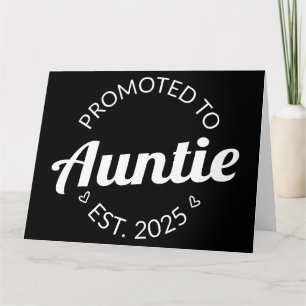 Befordrad till Auntie Est. 2025 Kort