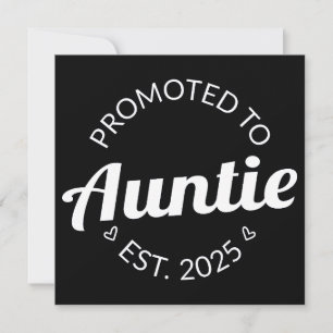 Befordrad till Auntie Est. 2025 Meddelande