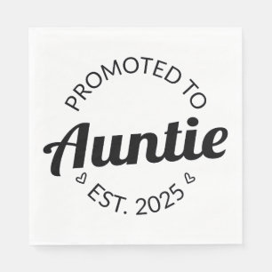 Befordrad till Auntie Est. 2025 Pappersservett