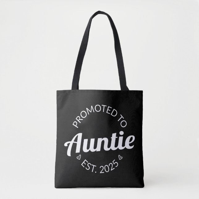 Befordrad till Auntie Est. 2025 Tygkasse (Framsida)