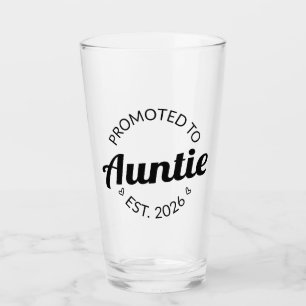 Befordrad till Auntie Est. 2026 Glaskopp
