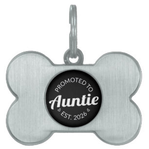 Befordrad till Auntie Est. 2026 ID-bricka Husdjur