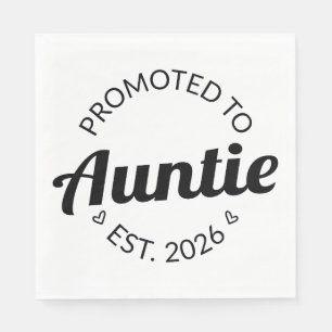 Befordrad till Auntie Est. 2026 Pappersservett