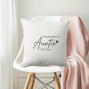 Befordrad till Auntie EST New Auntie Gift Kudde