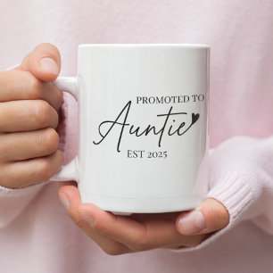 Befordrad till Auntie EST New Moster Gift Kaffemugg