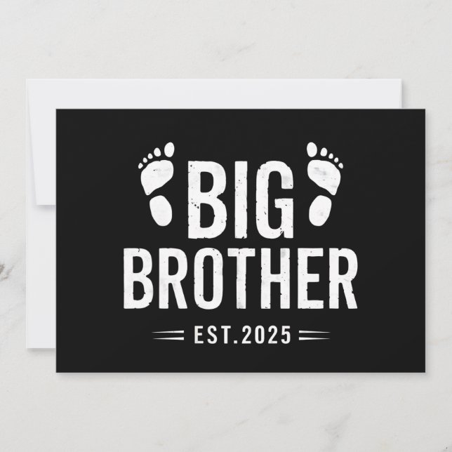 Befordrad till Big Brother Est. 2025 års Baby-medd Inbjudningar (Framsida)