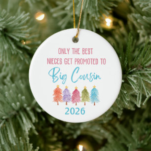 Befordrad till Big Cousin Niece Ornament
