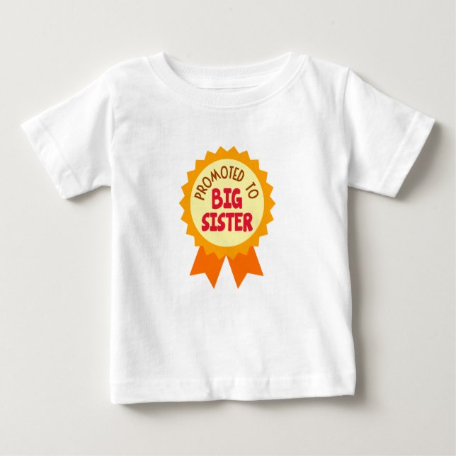 Befordrad till Big Sister Long Sleased Girl's T-sh T Shirt (Framsida)