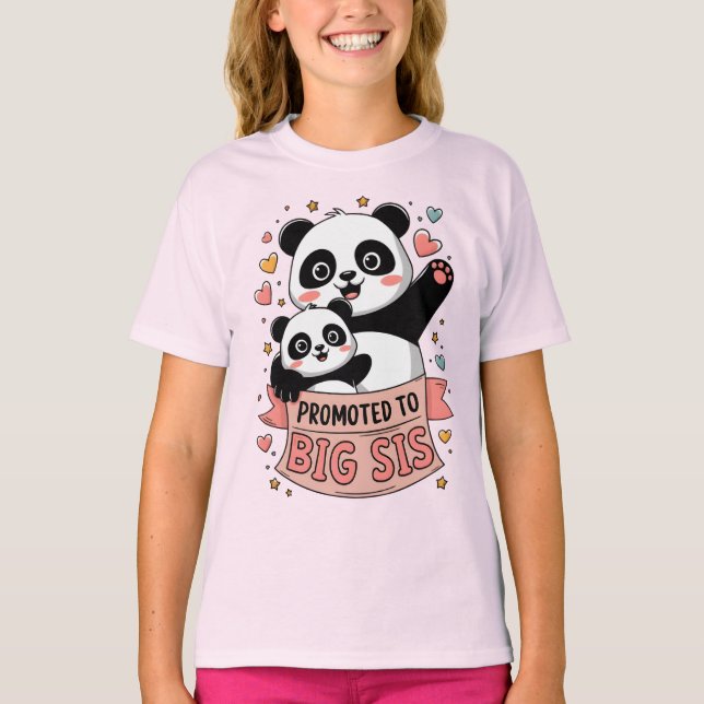 Befordrad till Big Sister T Shirt (Framsida)