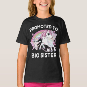Befordrad till Big Sister Unicorn Funny T Shirt