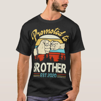 Befordrad till bröder Est 2020 Lycklig Far Parent T Shirt