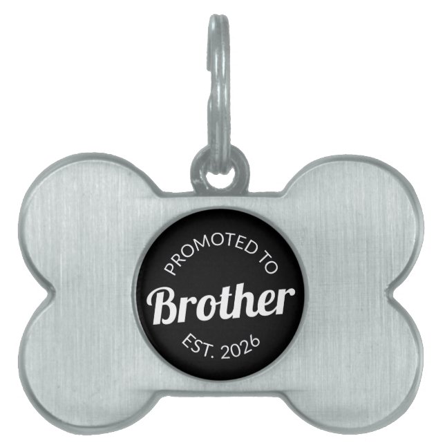 Befordrad till Brother Est. 2026 ID-bricka Husdjur (Framsidan)