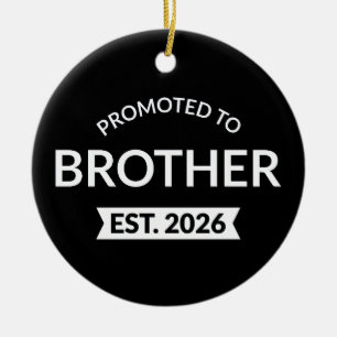 Befordrad till Brother Est. 2026 II Julgransprydnad Keramik