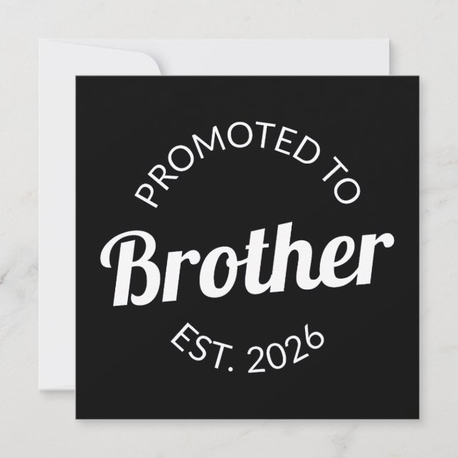 Befordrad till Brother Est. 2026 Kort (Framsida)