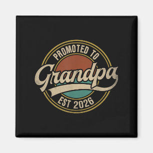 Befordrad till farfar 2026 New Grandfather Baby An Magnet