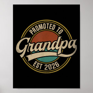 Befordrad till farfar 2026 New Grandfather Baby An Poster