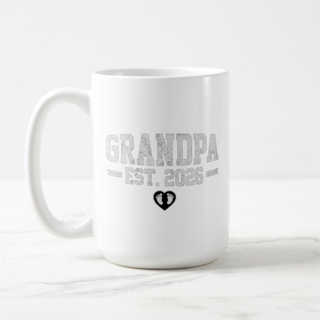 Befordrad till farfar Est. 2026 Farfar Est. 2026 M Kaffemugg (Vänster)