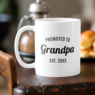 Befordrad till farfar Etableringsdatum Personlig Kaffemugg